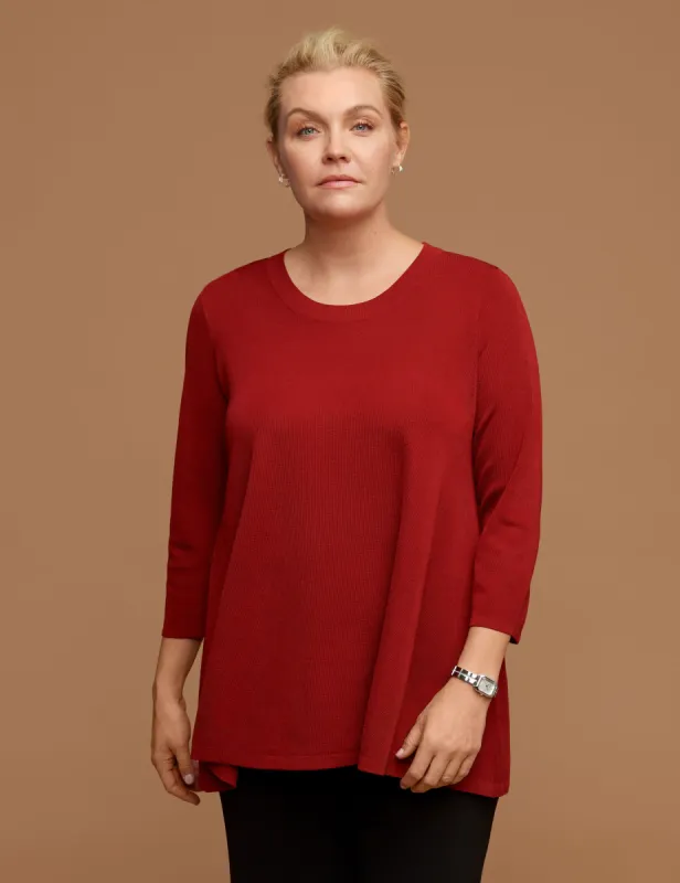 Plus Size Sharkbite Sweater sold by Anne Klein
