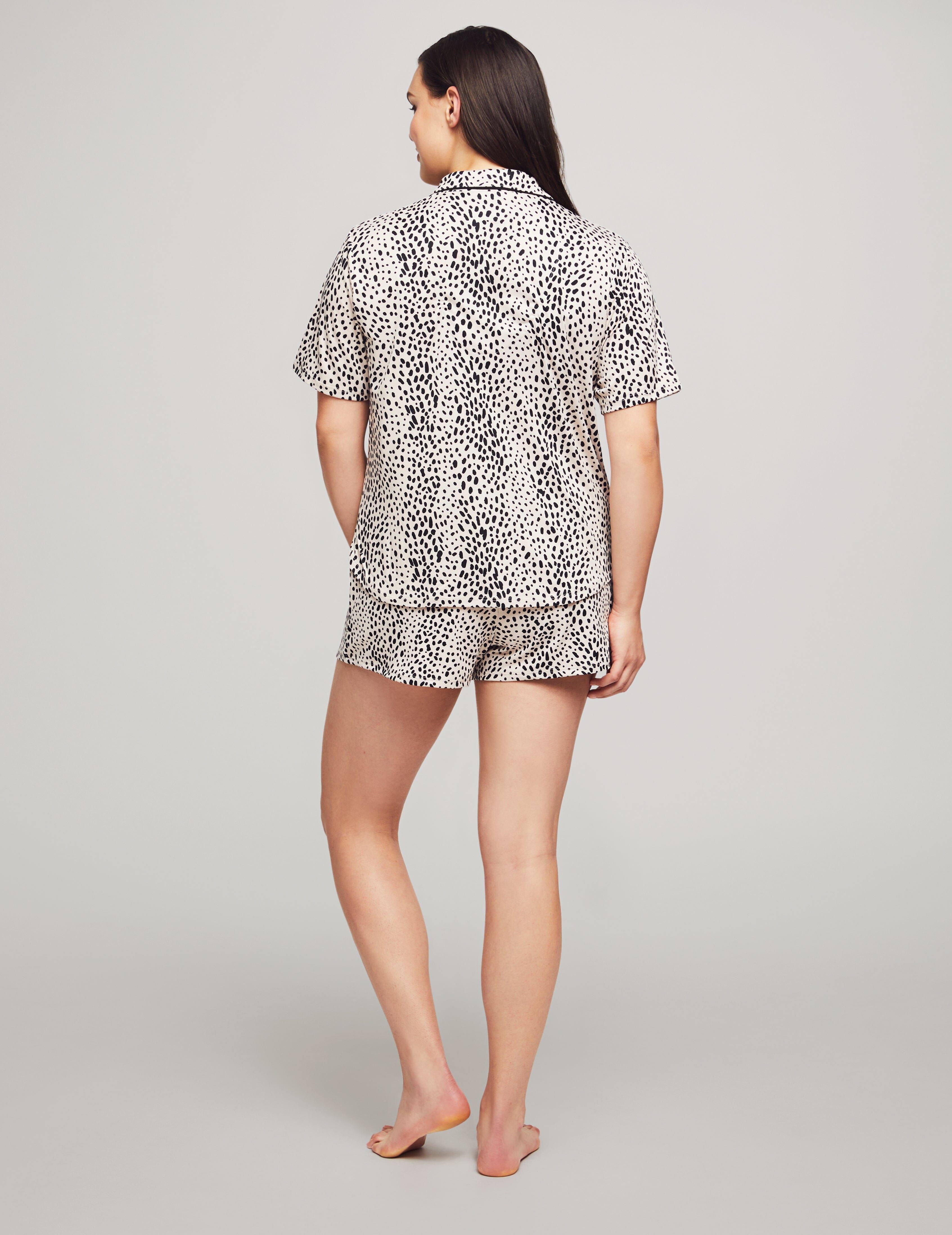 Short Sleeve Notch Pajama Boxer Set sold by Anne Klein product image thumbnail 2