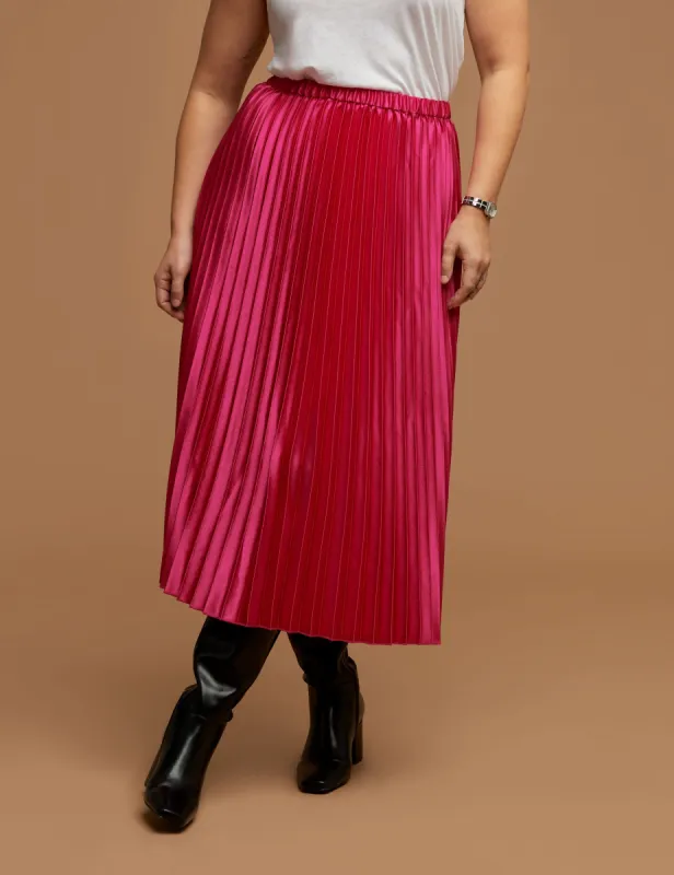 Plus Size Pull On Pleated Skirt sold by Anne Klein