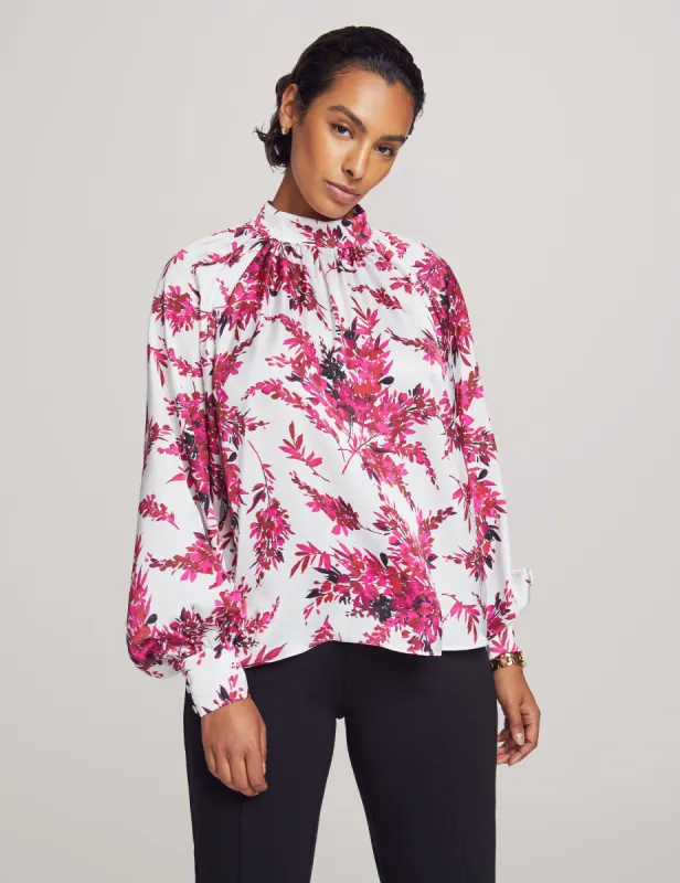 Long Sleeve Raglan Mock Neck Blouse sold by Anne Klein