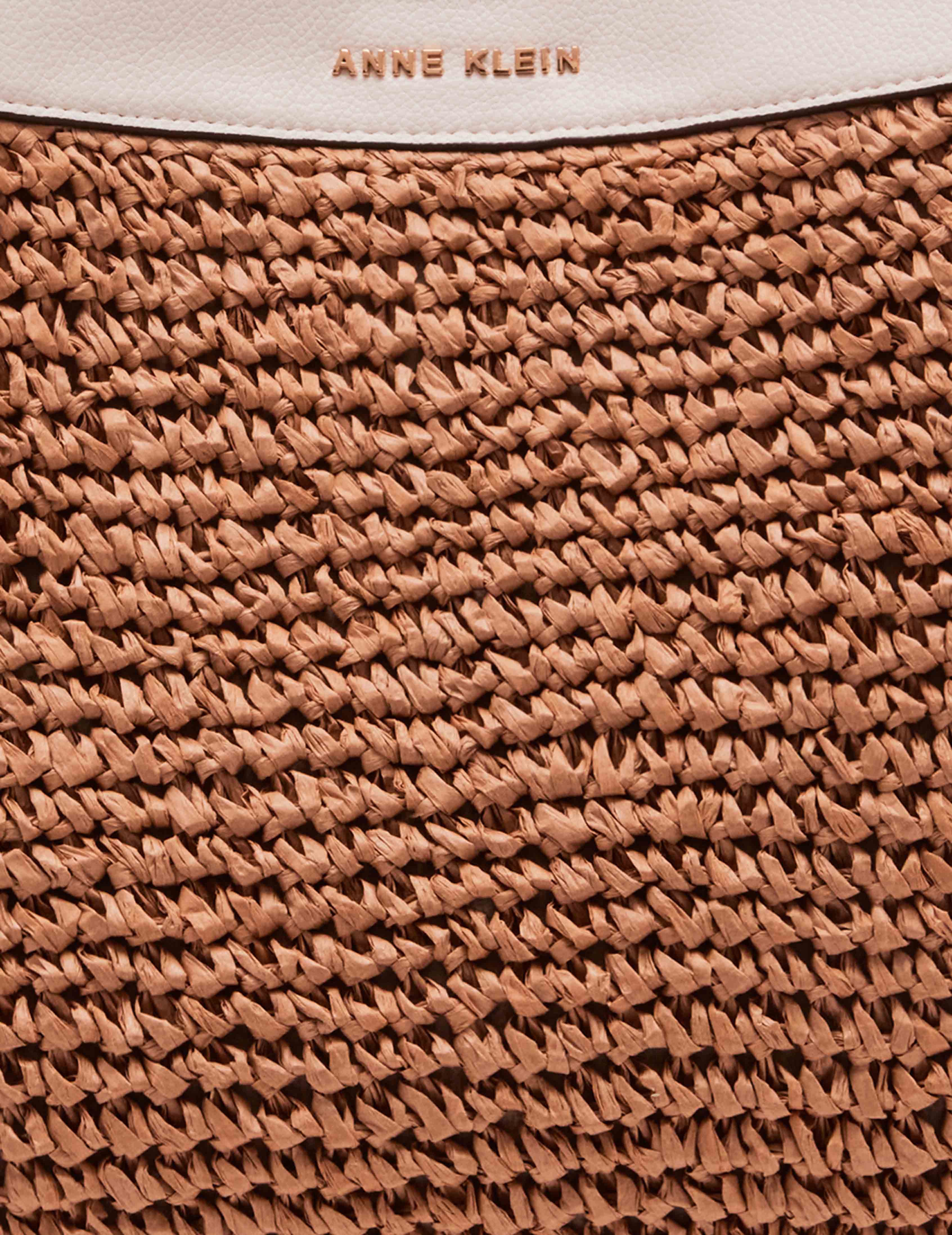 Bamboo Top Handle Soft Straw Tote sold by Anne Klein product image thumbnail 3