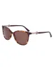 Tortoise Square Leo Sunglasses sold by Anne Klein