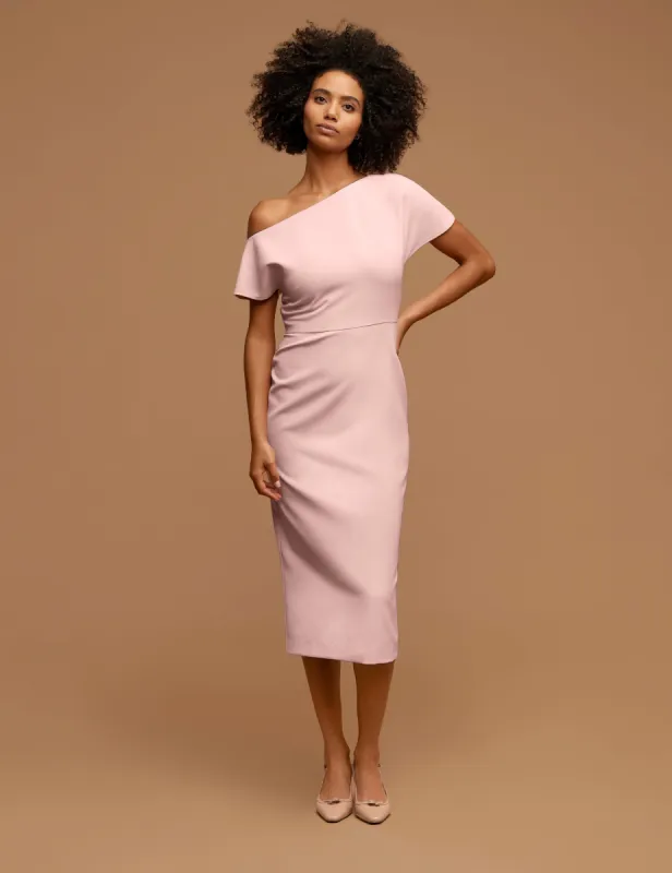 Off The Shoulder Midi Dress sold by Anne Klein