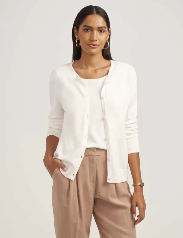 Classic Crew Twofer Cardigan- Sale sold by Anne Klein