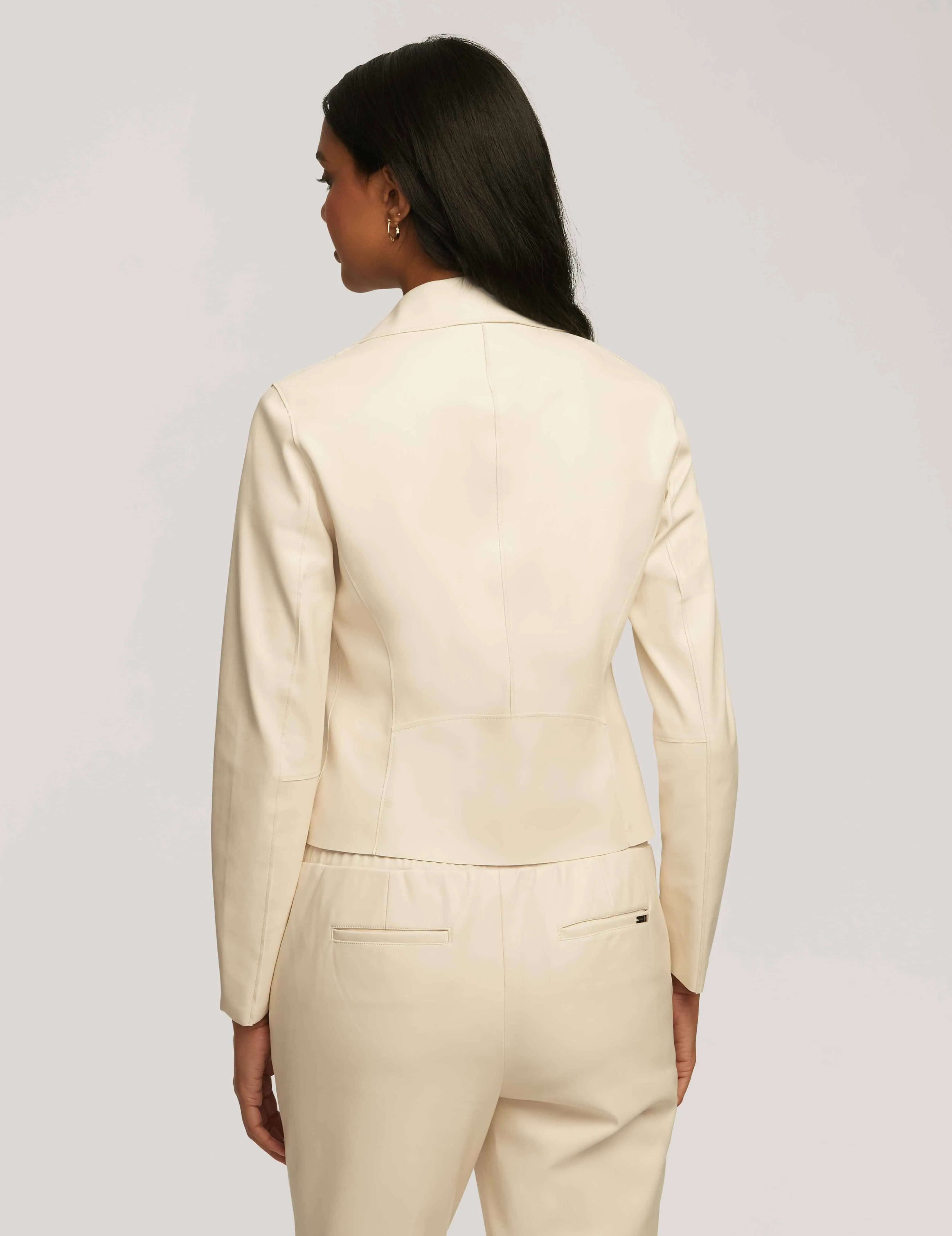 Vegan Leather Zip Front Moto Jacket- Sale sold by Anne Klein product image thumbnail 2