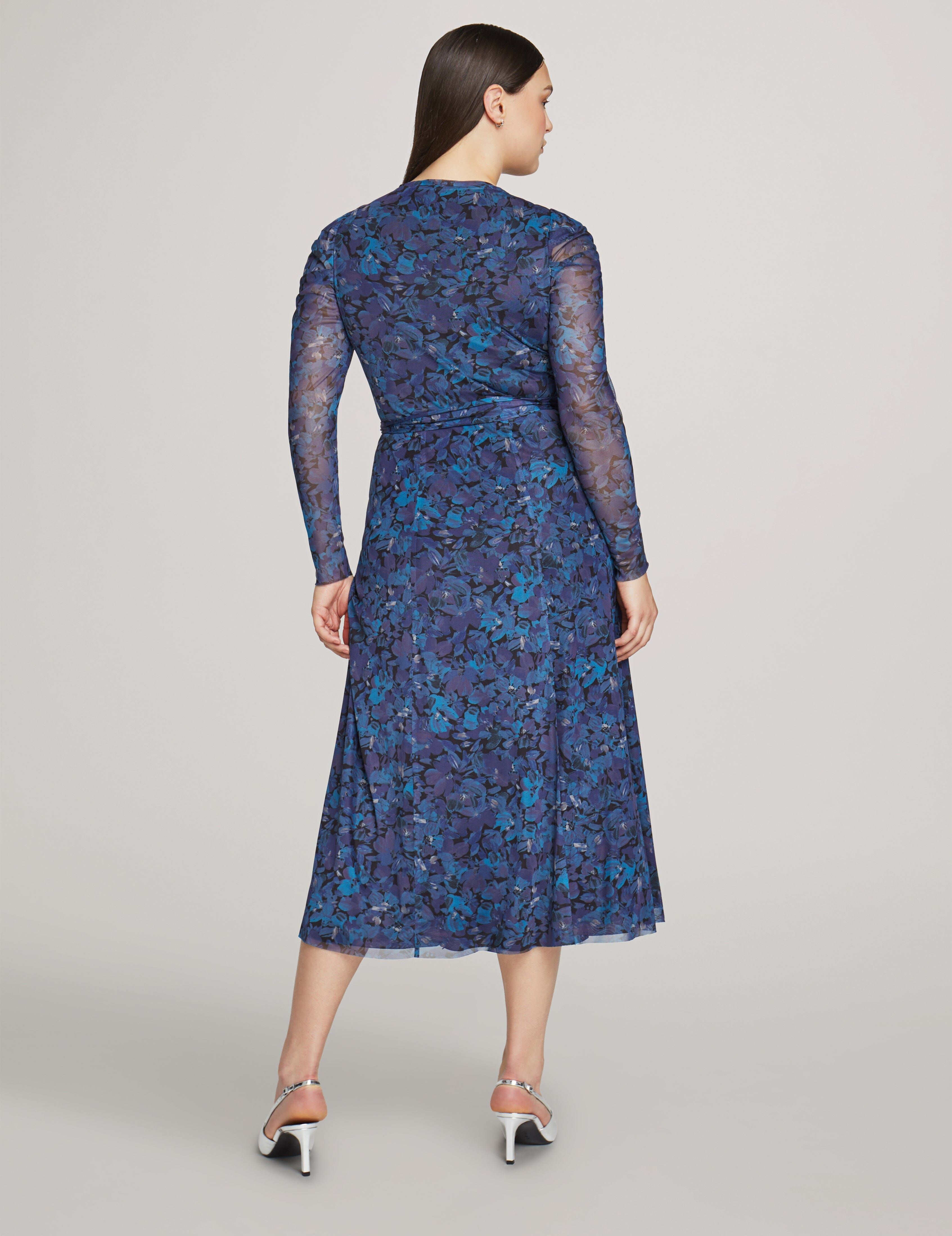 Puff Sleeve Midi Dress With Sash sold by Anne Klein product image thumbnail 2