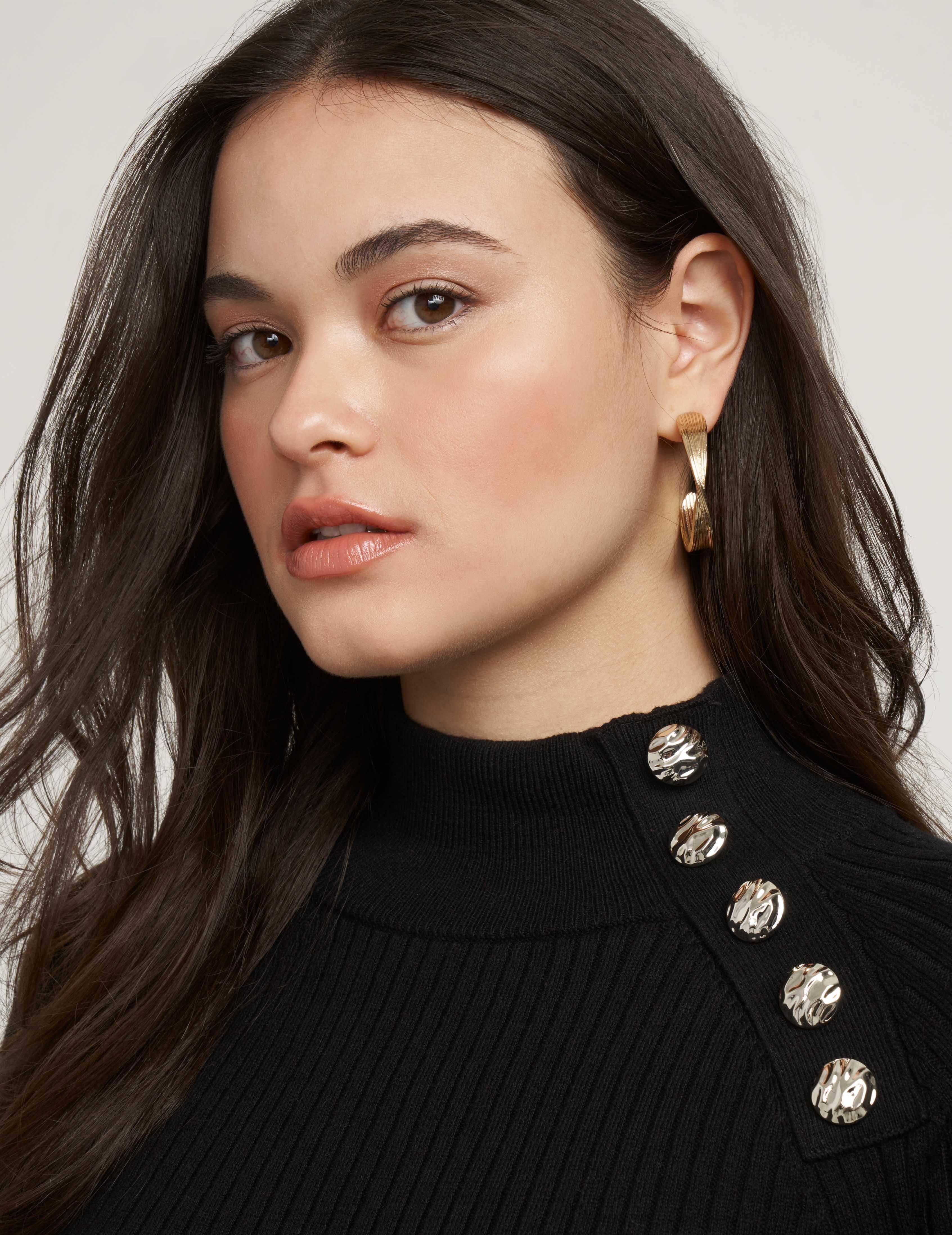 Ribbed Raglan Pullover- Clearance sold by Anne Klein product image thumbnail 3