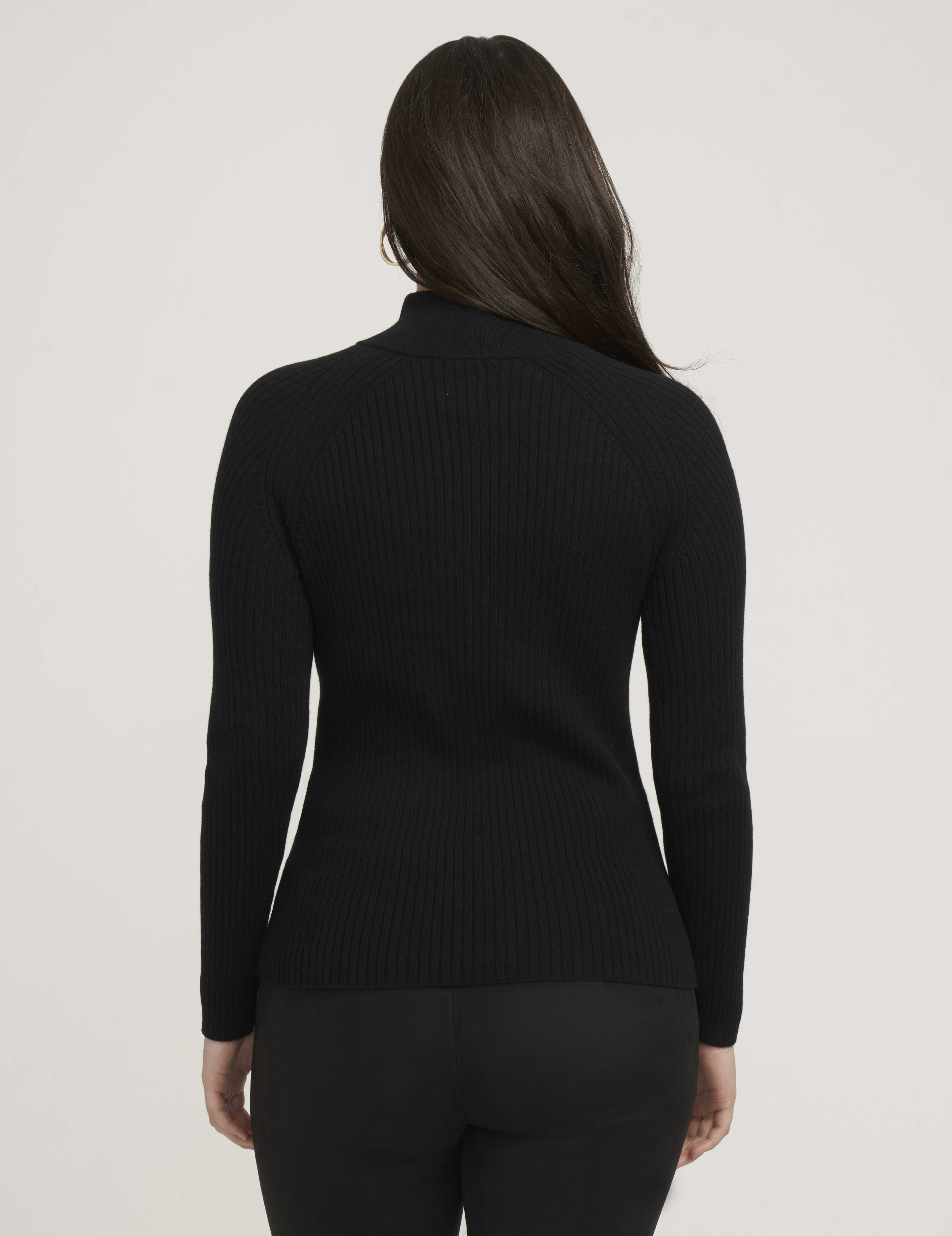 Ribbed Raglan Pullover- Clearance sold by Anne Klein product image thumbnail 4