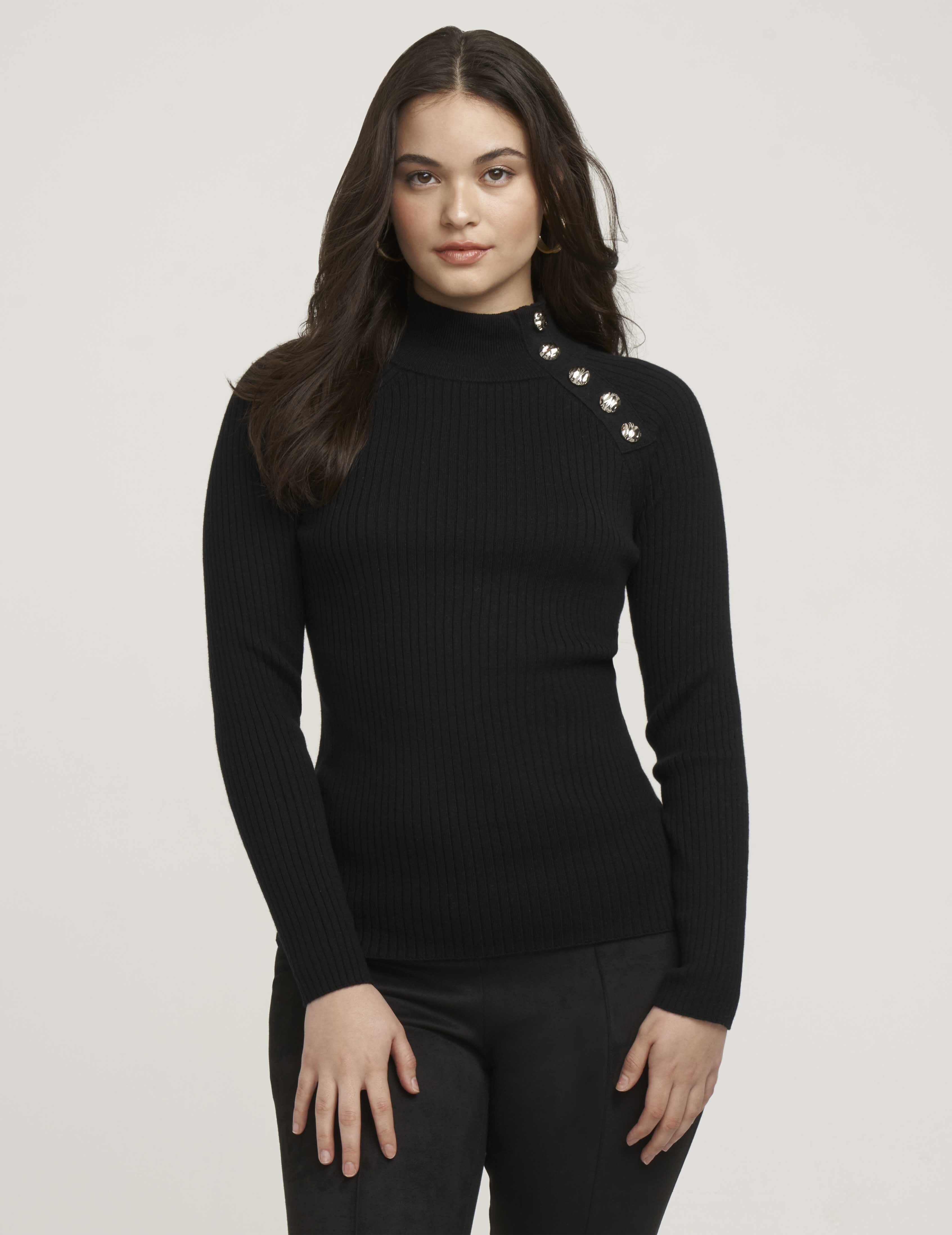 Ribbed Raglan Pullover- Clearance sold by Anne Klein product image thumbnail 2