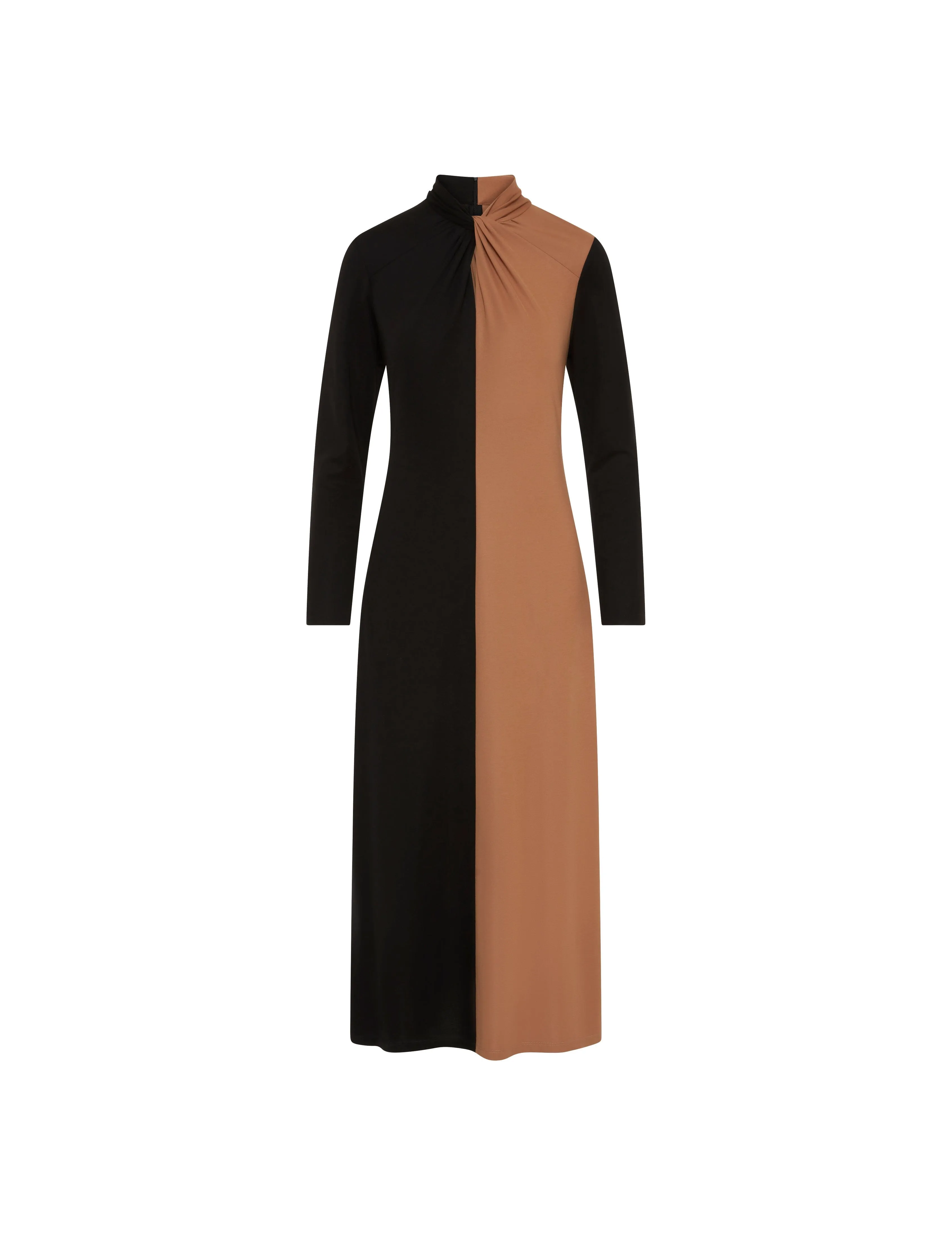 Long Sleeve Twist Neck Blocked Midi Dress- Sale sold by Anne Klein product image thumbnail 2