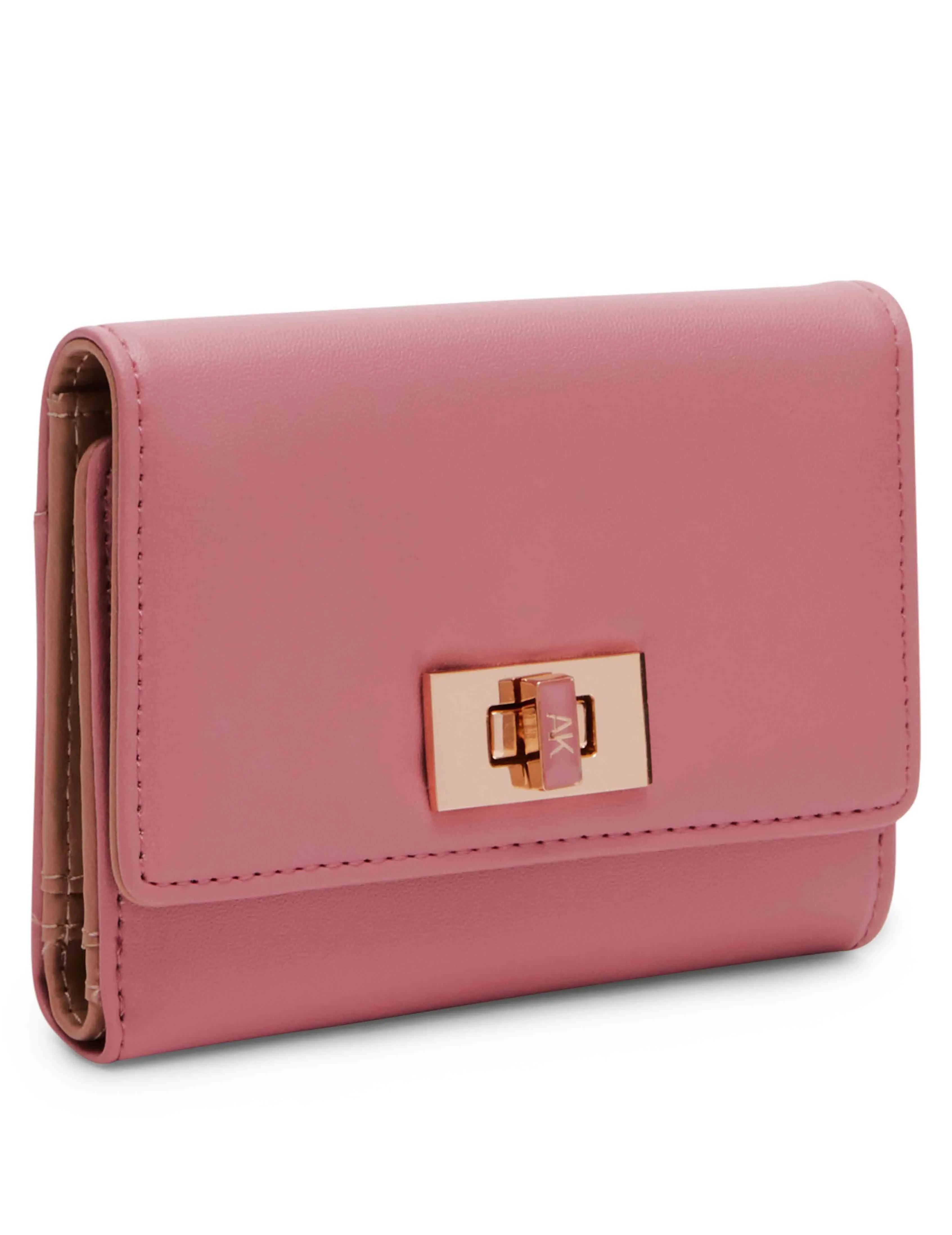 Medium Flap Wallet With Enamel Turn Lock sold by Anne Klein product image thumbnail 4