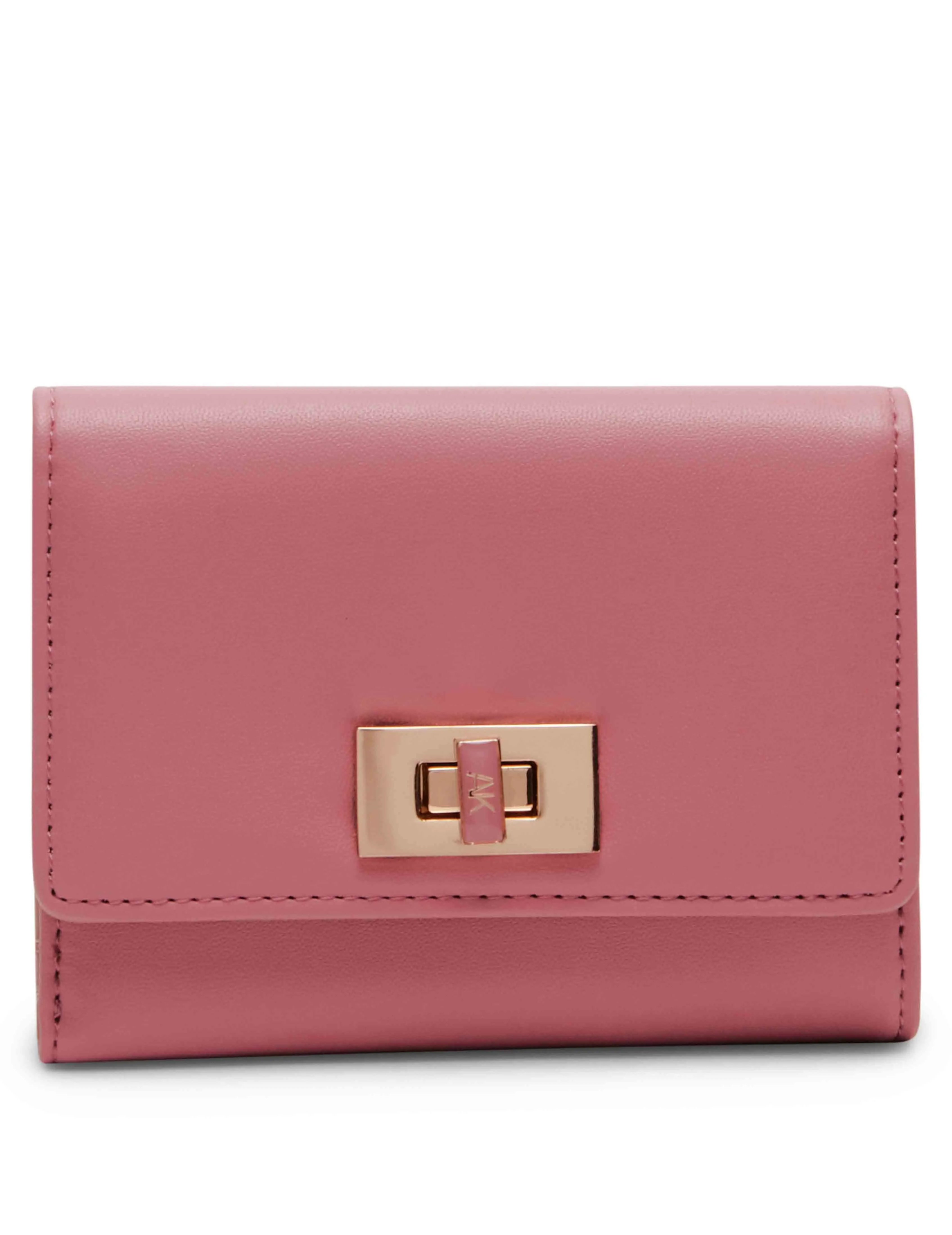 Medium Flap Wallet With Enamel Turn Lock sold by Anne Klein