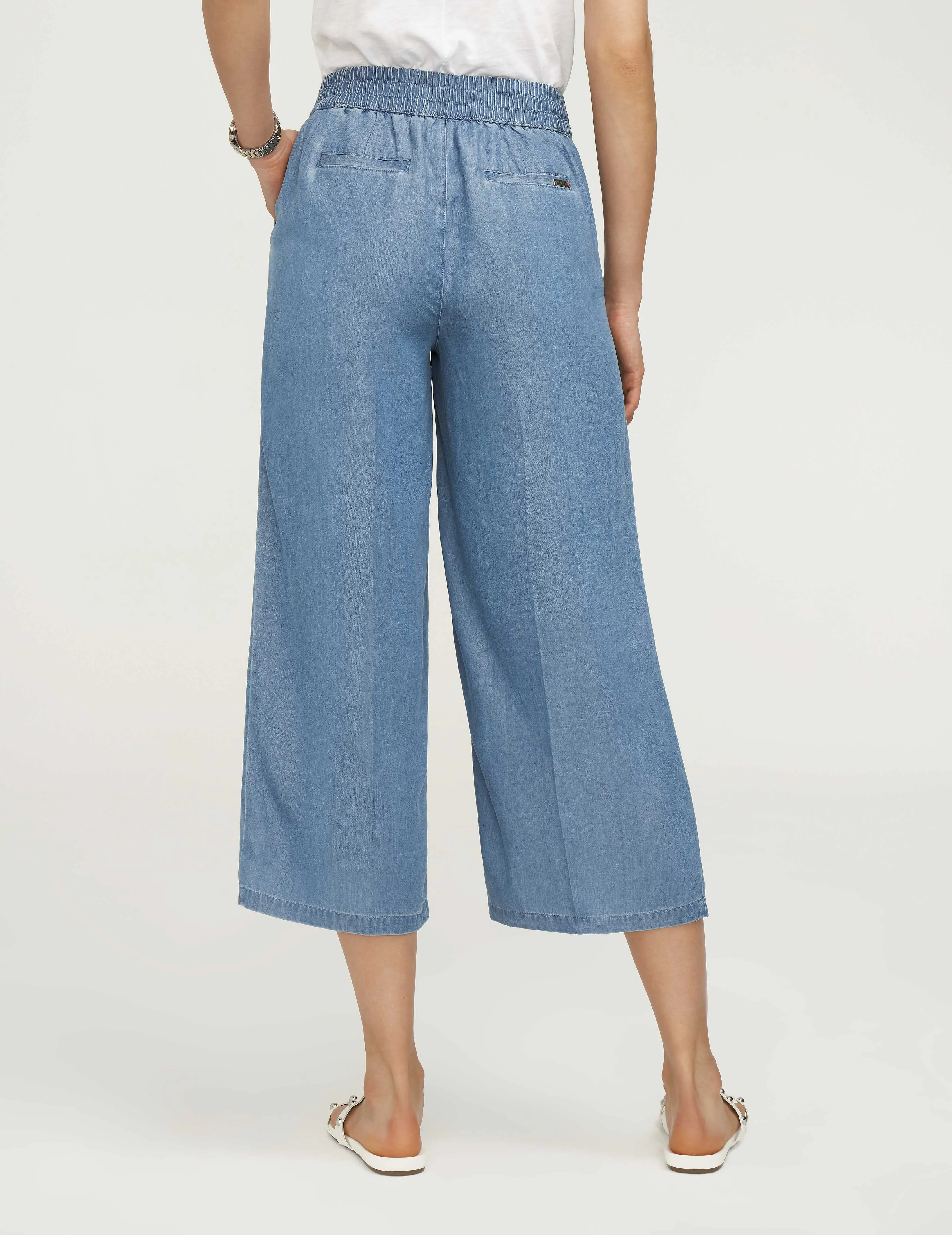 Tencel Denim Cropped Pant- Sale sold by Anne Klein product image thumbnail 4