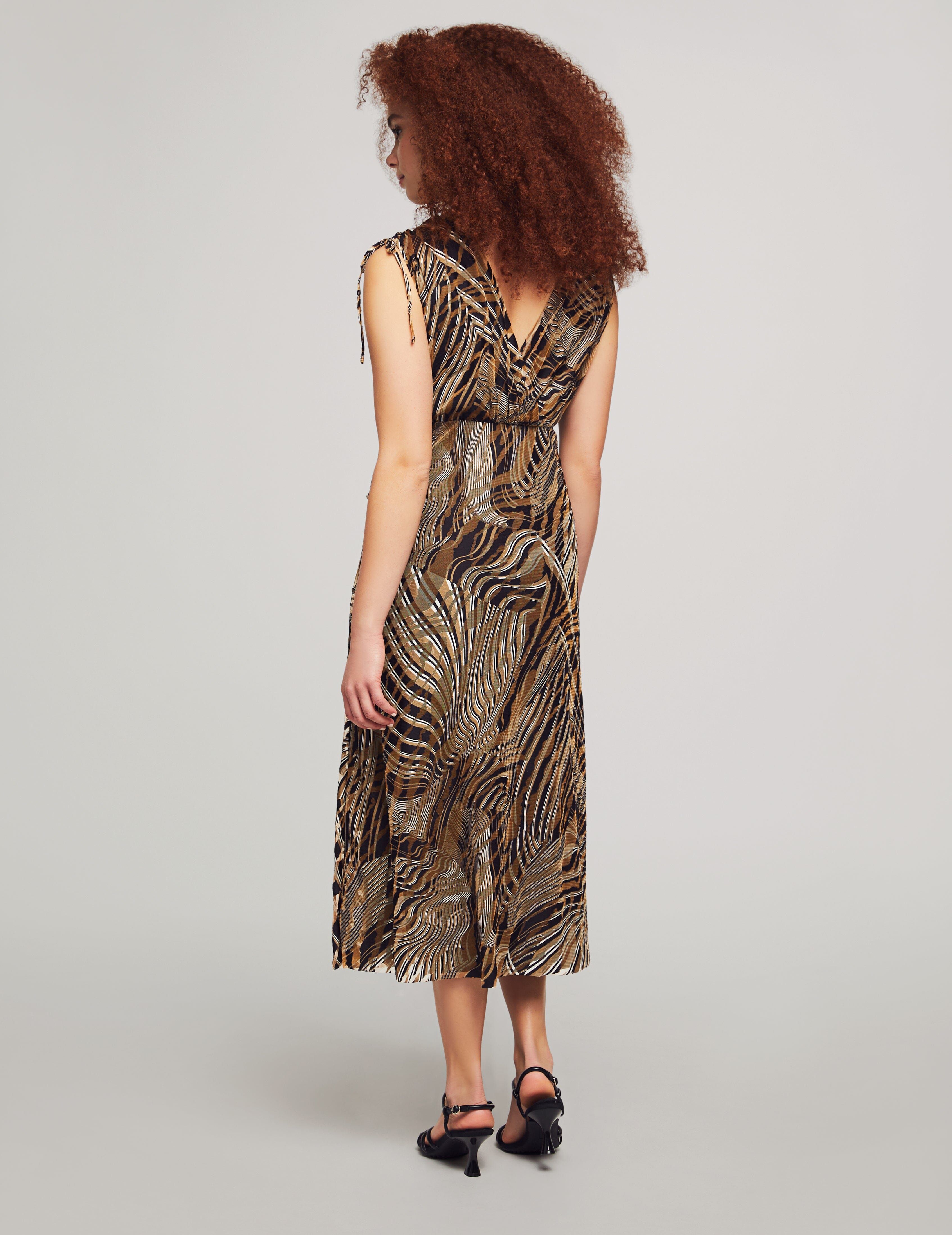 Tie Shoulder Surplice Midi Dress sold by Anne Klein product image thumbnail 2