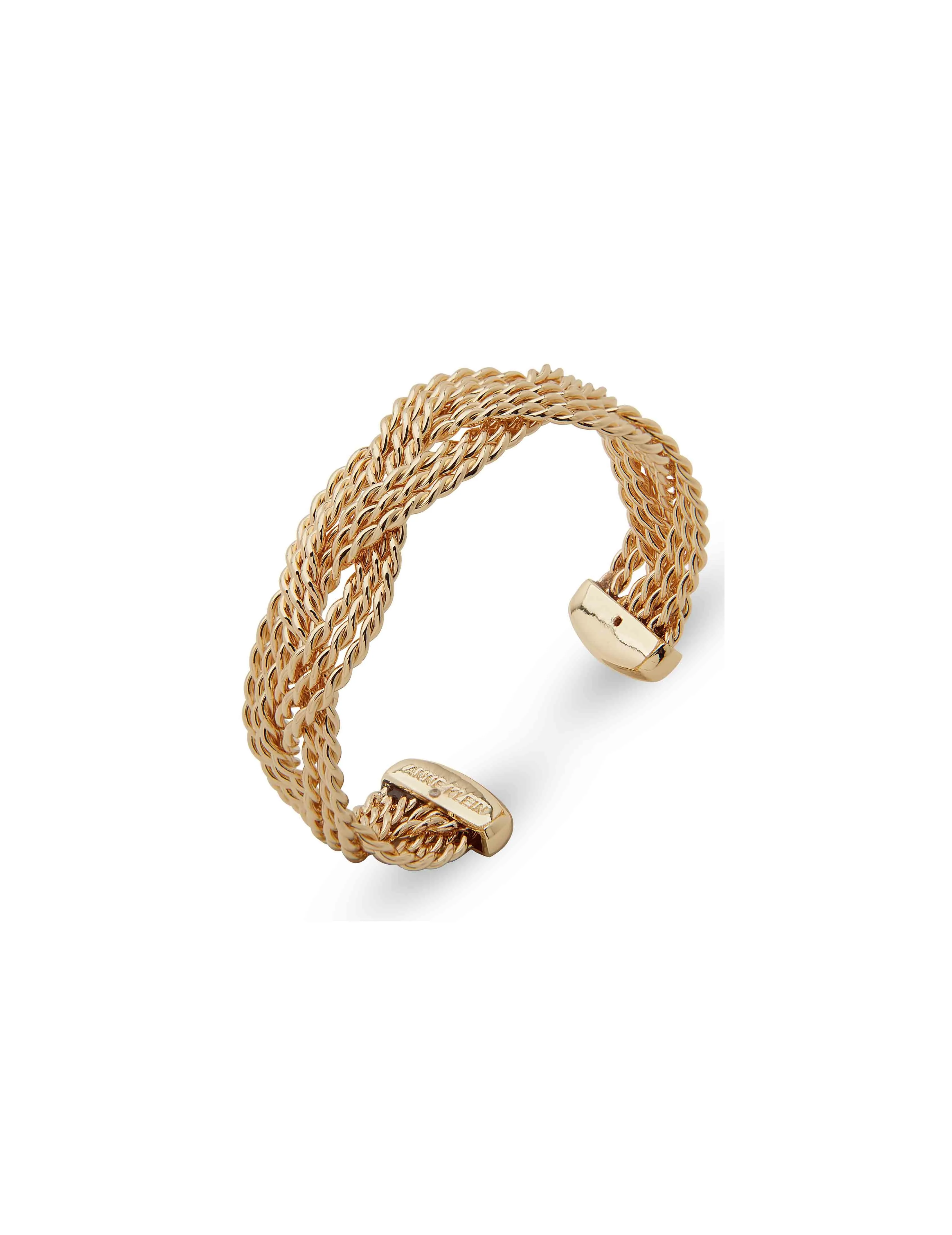 Boxed Gold Rope Cuff Bracelet sold by Anne Klein