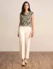 Pleated Cowl Neck Top sold by Anne Klein