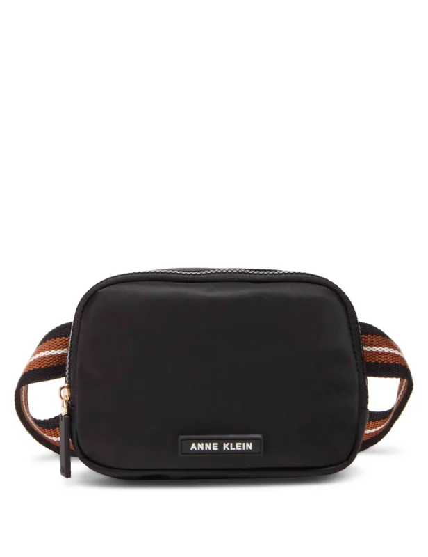 Nylon Belt Bag With Web Strap sold by Anne Klein