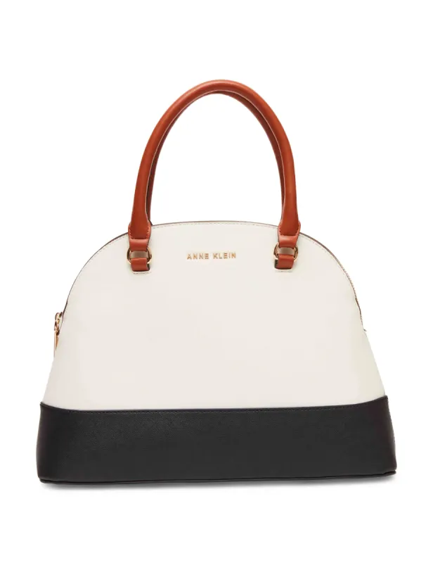 Colorblocked Dome Satchel sold by Anne Klein