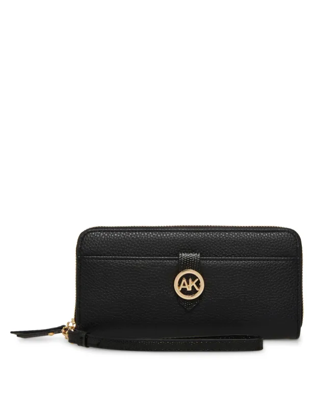 Round AK Zip Around Wallet sold by Anne Klein