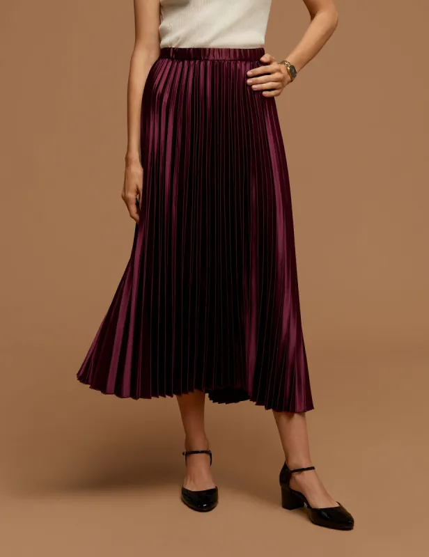 Pull On Pleated Skirt sold by Anne Klein