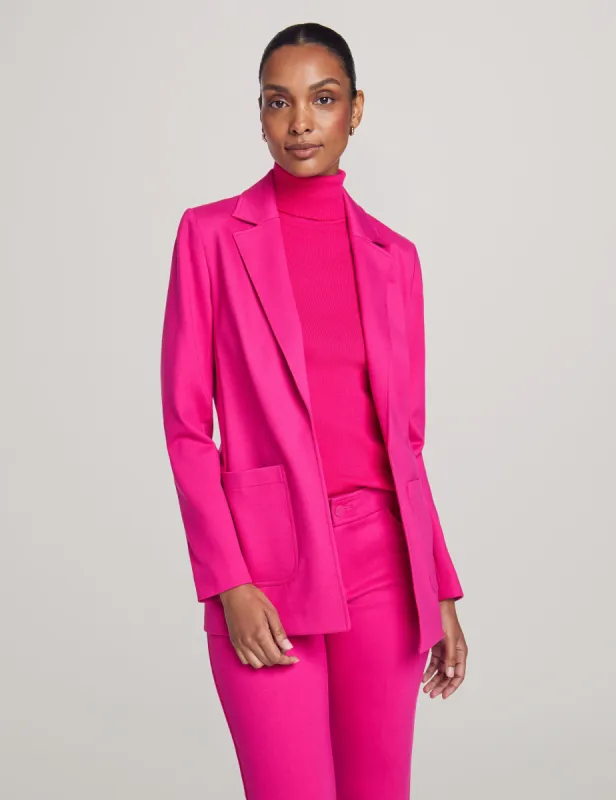 Notch Collar Jacket With Patch Pockets sold by Anne Klein
