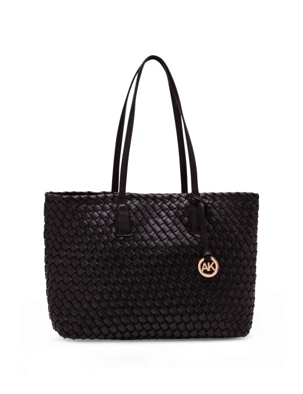 Woven Tote With Pouch sold by Anne Klein