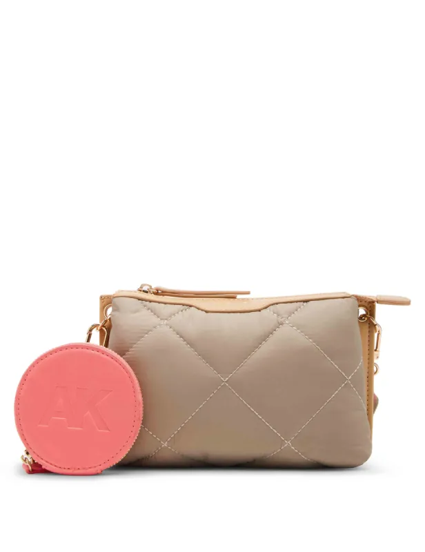 EW Quilted Nylon Crossbody With Logo Web Strap sold by Anne Klein