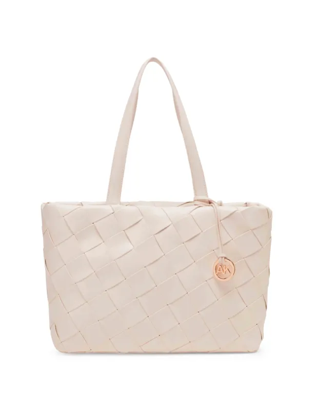 Smooth Woven Tote With Pouch sold by Anne Klein