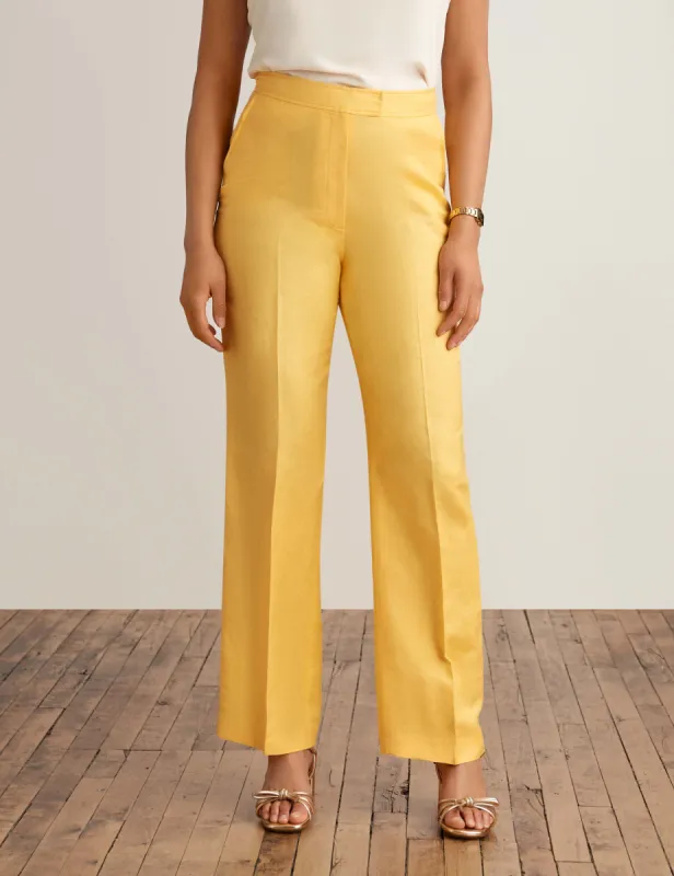 The Jillian Fly Front Wide Leg Trouser sold by Anne Klein