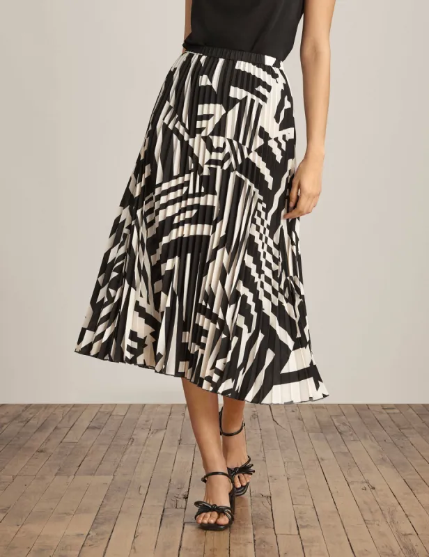 Pull On Pleated Skirt sold by Anne Klein