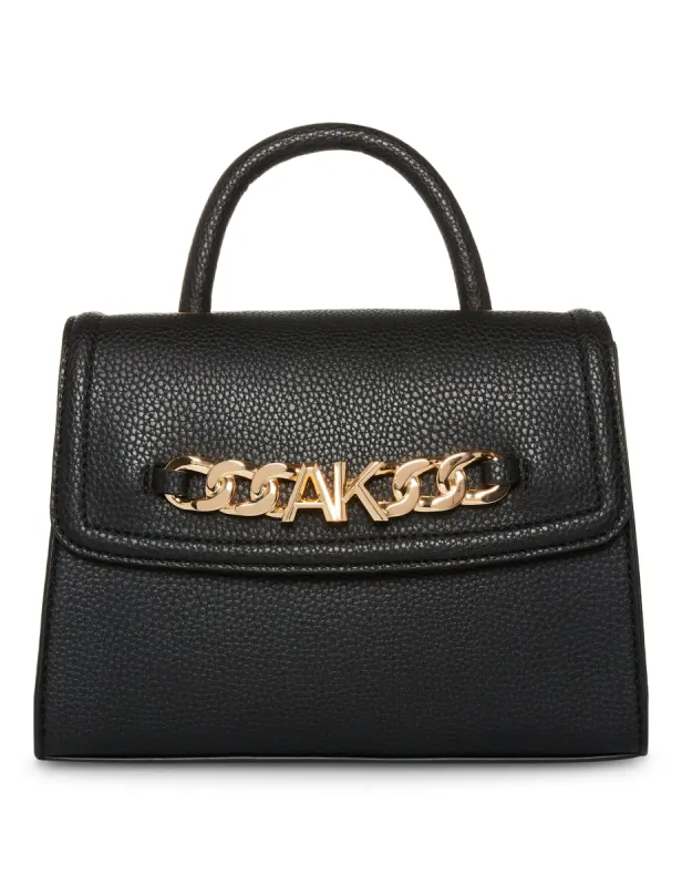 Top Handle Satchel With Chunky AK Chain sold by Anne Klein