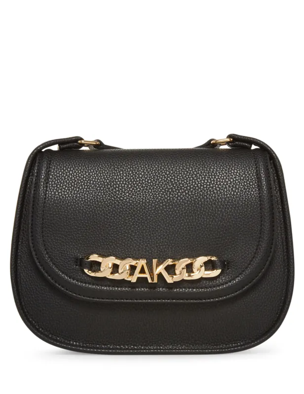 Large Flap Hobo Bag With Chunky AK Chain sold by Anne Klein