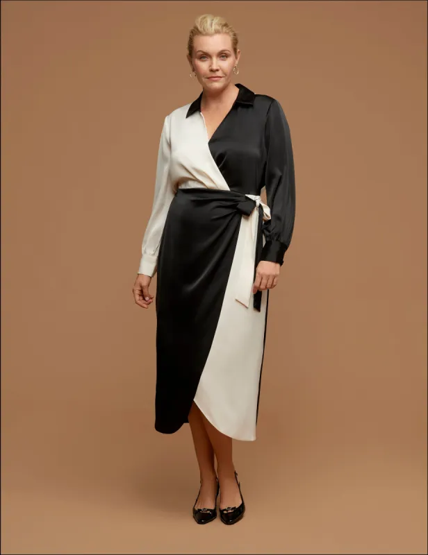 Plus Size Midi Wrap Dress sold by Anne Klein