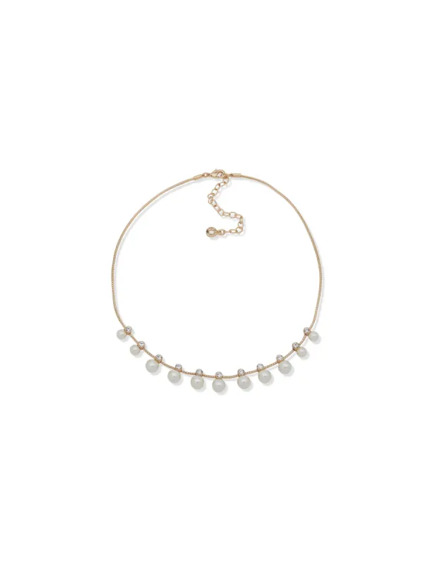 Frontal Necklace With Faux Pearls sold by Anne Klein
