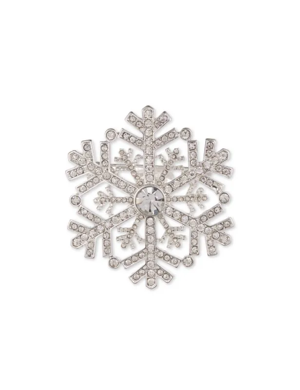 Pave Snowflake Pin in Gift Box sold by Anne Klein