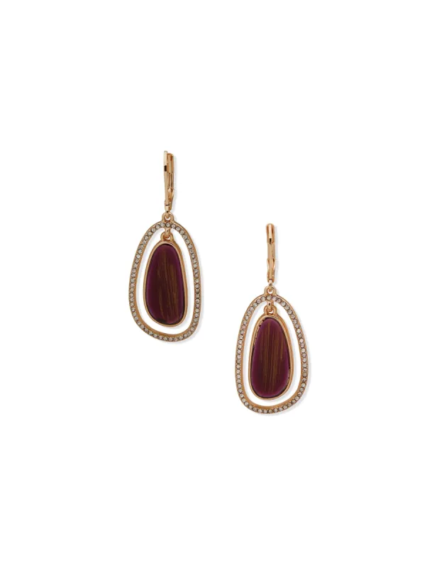Orbital Pierced Earrings sold by Anne Klein