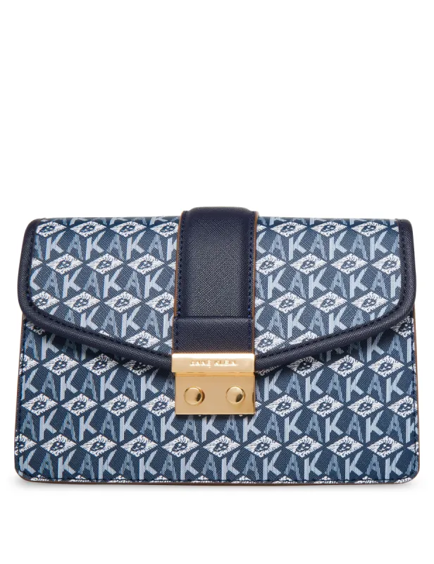 E-W AK Cube Logo Flap Crossbody sold by Anne Klein