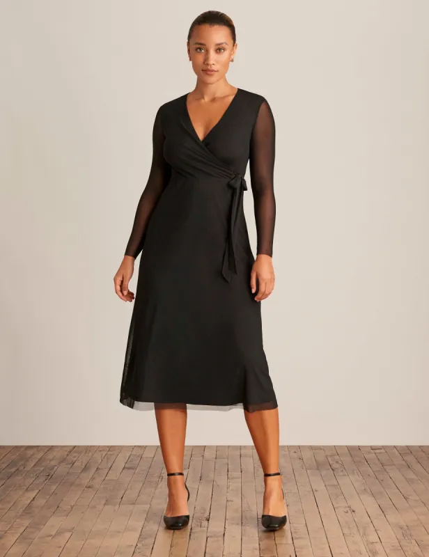 Midi Wrap Dress sold by Anne Klein