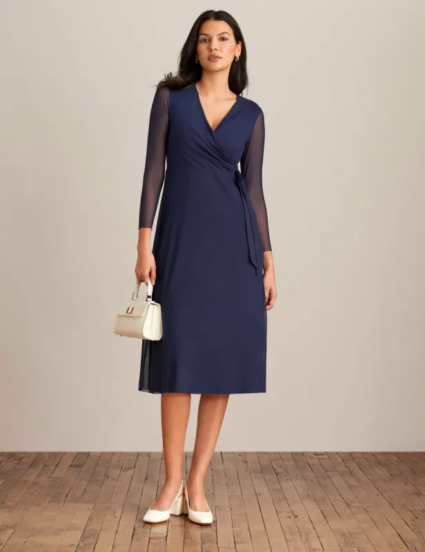 Midi Wrap Dress sold by Anne Klein