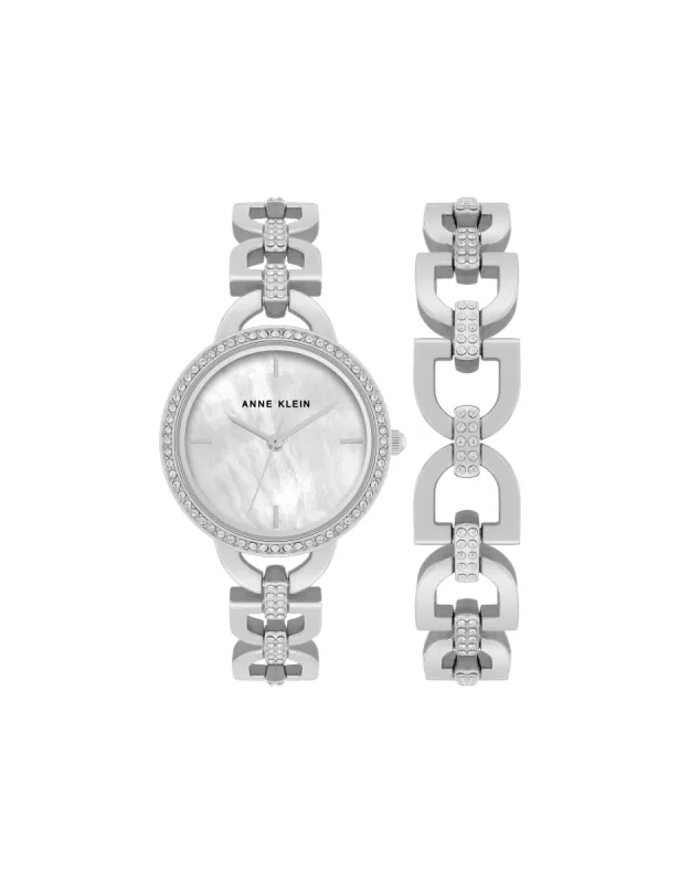 D-Link Crystal bracelet Watch Set sold by Anne Klein