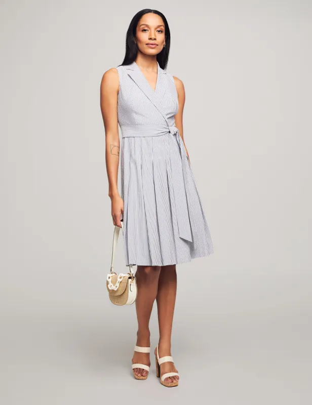 Notch Collar Wrap With Full Skirt sold by Anne Klein