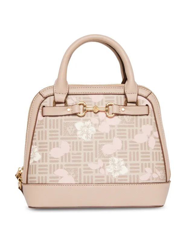 Mini Convertible Top Handle With Floral Overlay sold by Anne Klein