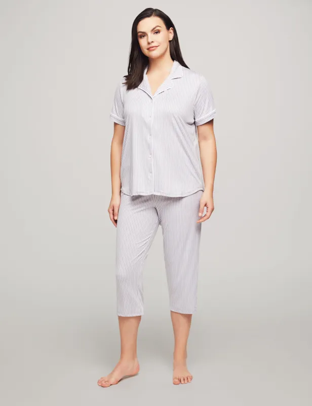Short Sleeve Capri Pajama Set made by Anne Klein