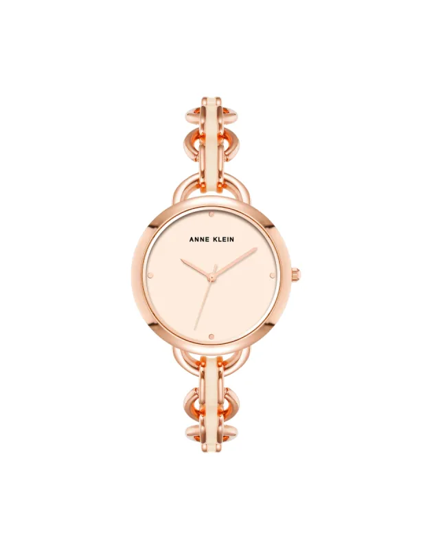 Enamel Accented Open Link Boyfriend Watch sold by Anne Klein