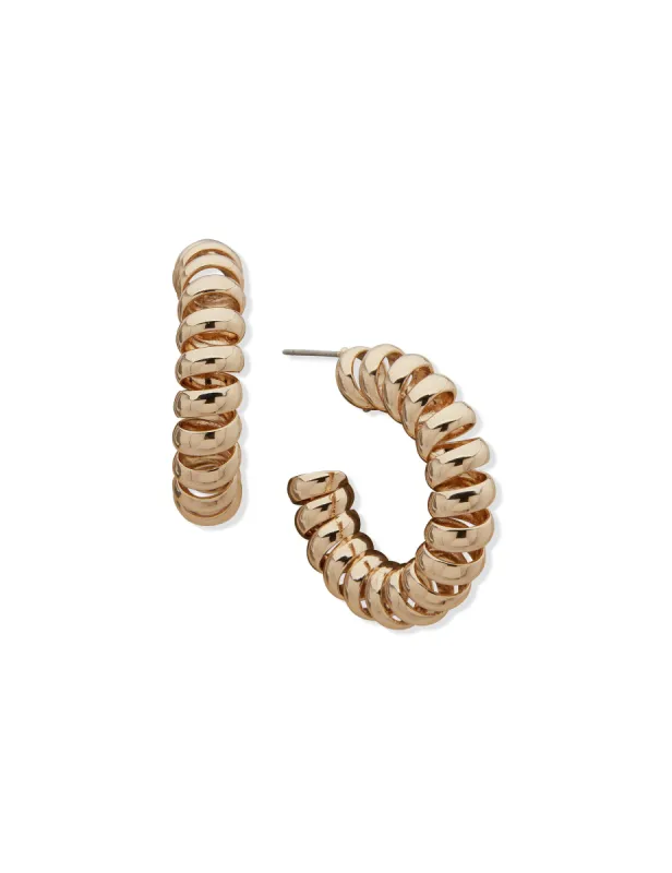 Spiral C-Hoop Earring sold by Anne Klein