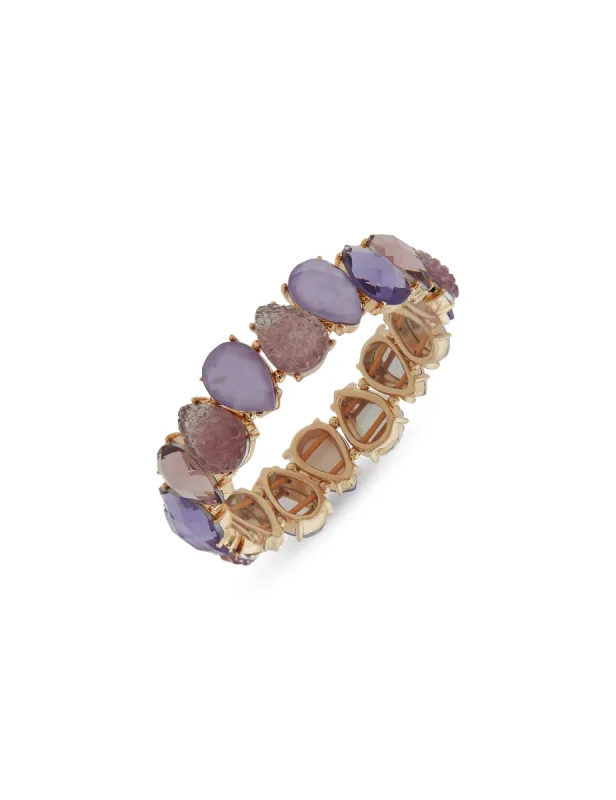 Purple Pear Stone Hinge Bracelet sold by Anne Klein