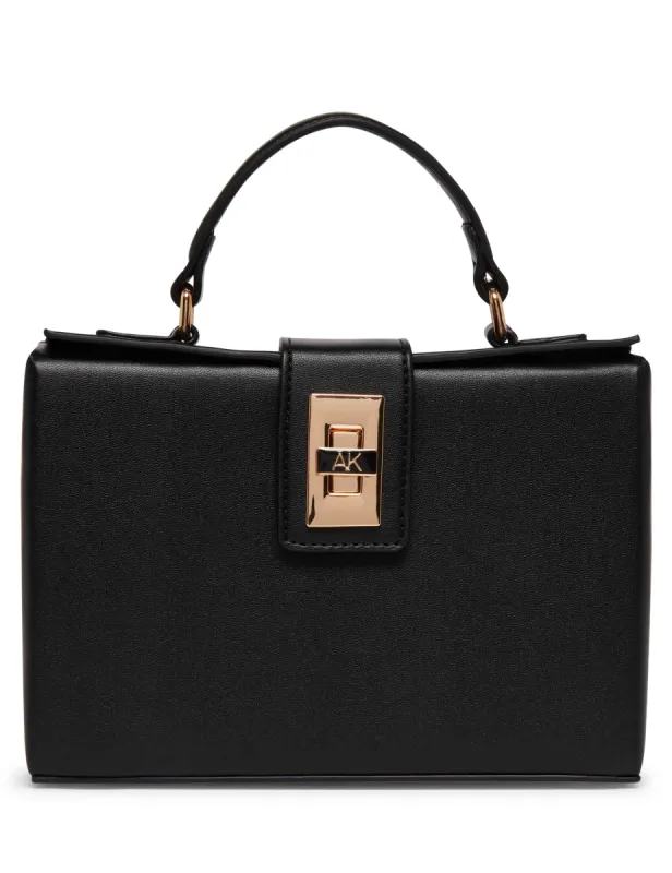 Convertible Box Bag With AK Enamel Turn Lock sold by Anne Klein