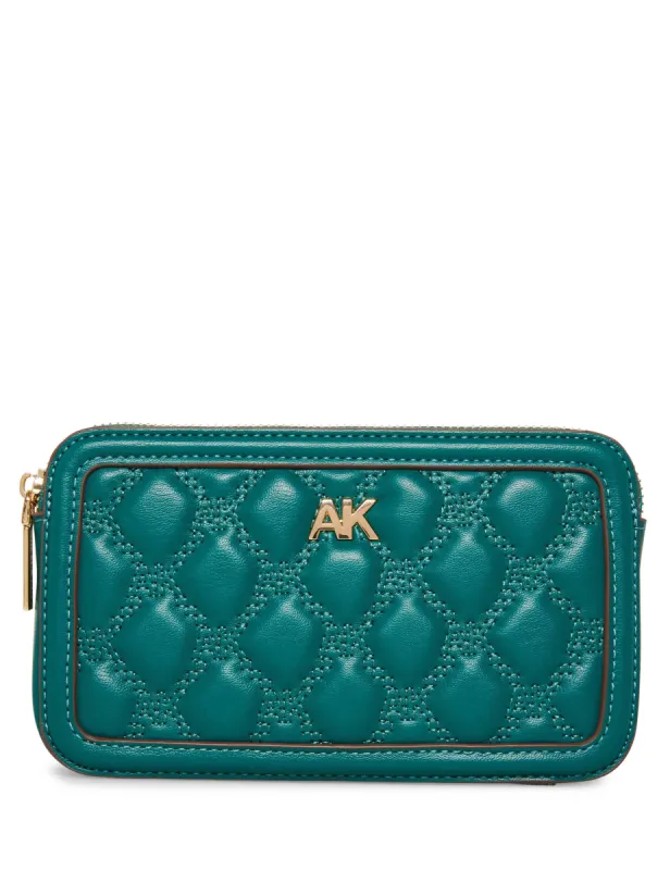 Quilted Double Zip Crossbody sold by Anne Klein