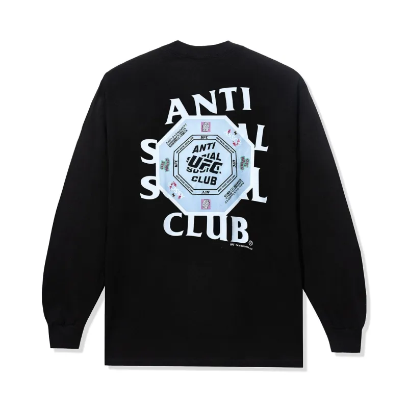 ASSC x UFC Corner Long Sleeve Tee - Black made by Anti Social Social Club