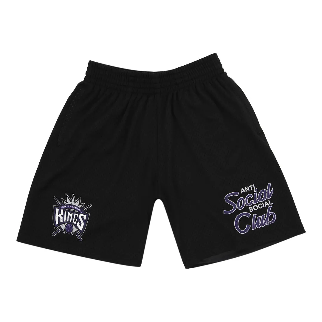 ASSC x Mitchell & Ness Sacramento Kings NBA Coach Script Short sold by Anti Social Social Club
